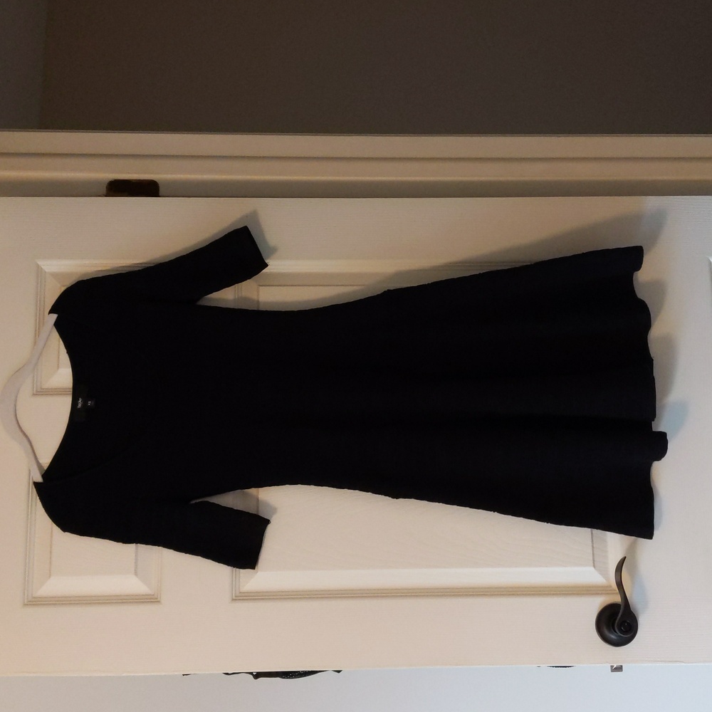 Black sweater dress